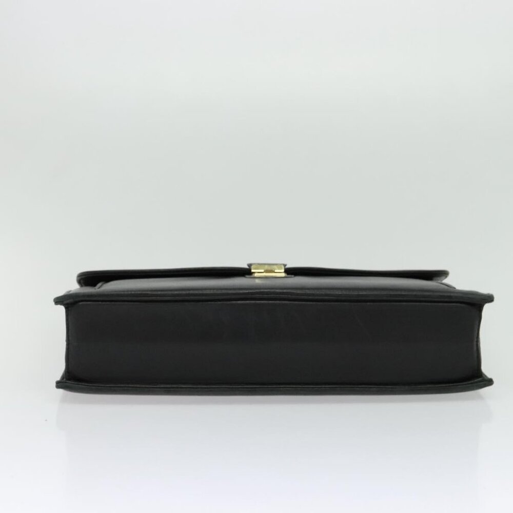 BALENCIAGA Business Bag Leather Black Gold Auth - Picture 6 of 16